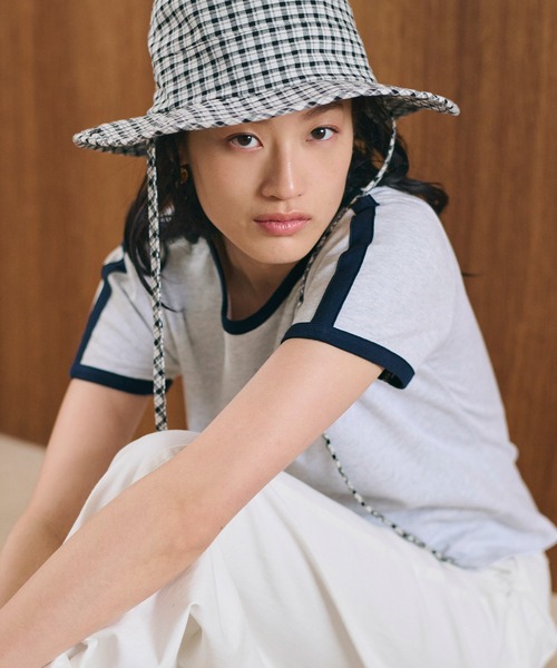 coca(coca)(コカ)の「スムースコンパクトリンガーTシャツ(Tシャツ/カットソー・レディース・アイボリー/ブラック/グリーン/ライトグレー・S/L/M)」の21枚目の写真