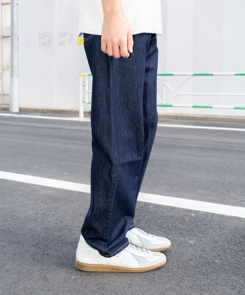 Subciety（サブサエティ）の「5P wide tapered denim pants（デニムパンツ・メンズ・ブラック/インディゴブルー・マルチサイズ）」の4枚目の写真