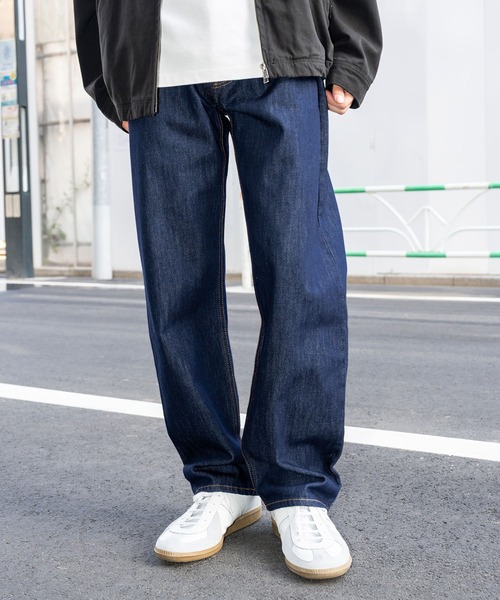 Subciety（サブサエティ）の「5P wide tapered denim pants（デニムパンツ・メンズ・ブラック/インディゴブルー・マルチサイズ）」の6枚目の写真