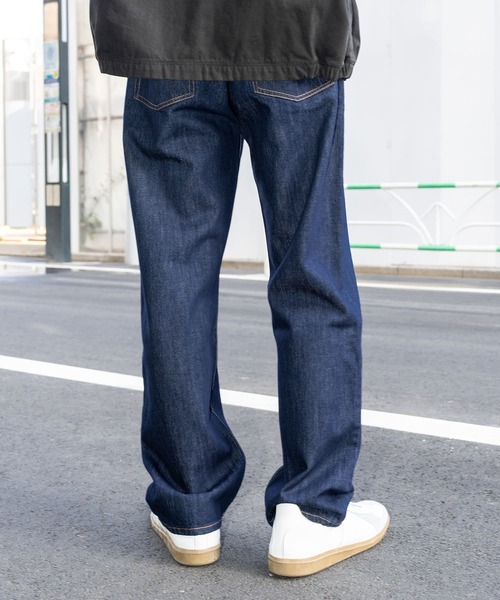 Subciety（サブサエティ）の「5P wide tapered denim pants（デニムパンツ・メンズ・ブラック/インディゴブルー・マルチサイズ）」の7枚目の写真