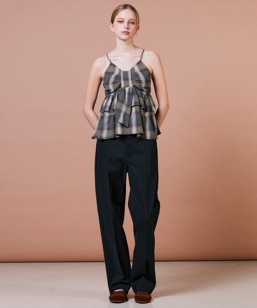 DOUBLE STANDARD CLOTHING（ダブルスタンダードクロージング）の「ウールヴィスコース ティアードビスチェ（シャツ/ブラウス・レディース・チェック・FREE）」の13枚目の写真