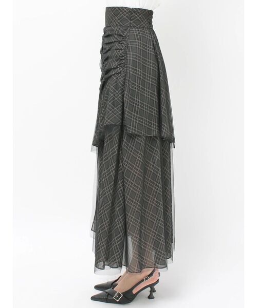 RESEXXY（リゼクシー）の「チュールレイヤードフレアスカート（スカート・レディース・グリーン/ピンク/ブラウン・FREE）」の17枚目の写真