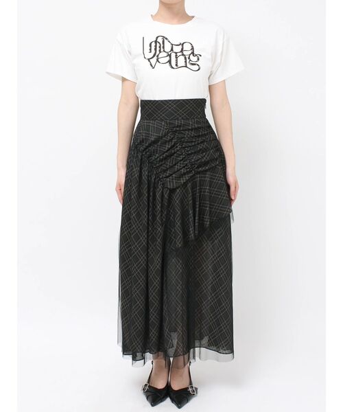 RESEXXY（リゼクシー）の「チュールレイヤードフレアスカート（スカート・レディース・グリーン/ピンク/ブラウン・FREE）」の22枚目の写真