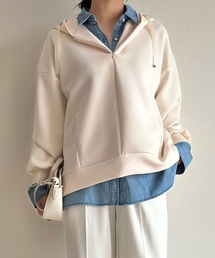 Emma Taylor（エマテイラー）の「【抜け感！】ダンボールフロント2wayフーディ―（スウェット）」