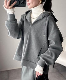 Emma Taylor（エマテイラー）の「【抜け感！】ダンボールフロント2wayフーディ―（スウェット）」