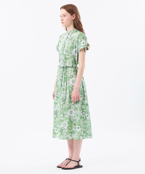 MACKINTOSH PHILOSOPHY（ﾏｯｷﾝﾄｯｼｭ ﾌｨﾛｿﾌｨｰ）の「リバティバンドカラーワンピース（ワンピース・レディース・グリーン/ライトブルー・38/36/34）」の7枚目の写真