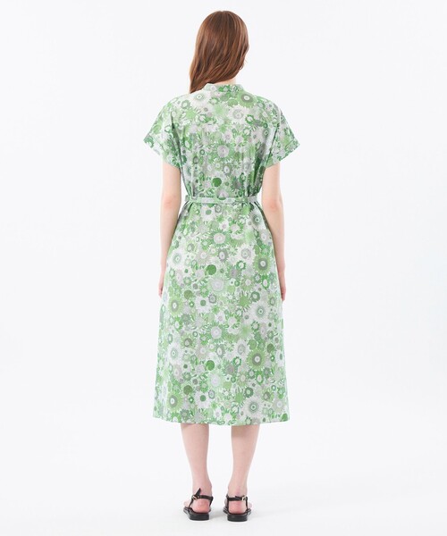 セール】リバティバンドカラーワンピース（ワンピース）｜MACKINTOSH