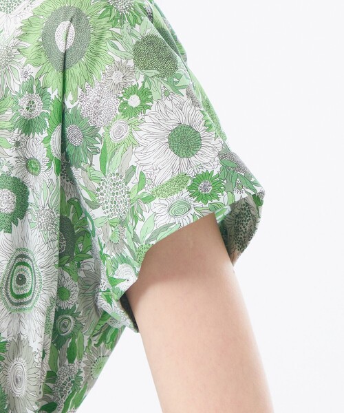 MACKINTOSH PHILOSOPHY（ﾏｯｷﾝﾄｯｼｭ ﾌｨﾛｿﾌｨｰ）の「リバティバンドカラーワンピース（ワンピース・レディース・グリーン/ライトブルー・38/36/34）」の9枚目の写真