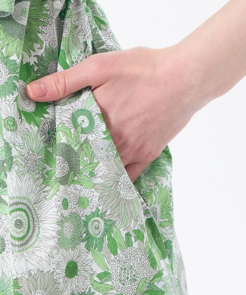 MACKINTOSH PHILOSOPHY（ﾏｯｷﾝﾄｯｼｭ ﾌｨﾛｿﾌｨｰ）の「リバティバンドカラーワンピース（ワンピース・レディース・グリーン/ライトブルー・38/36/34）」の10枚目の写真