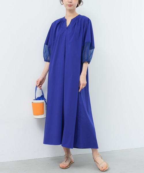 新品 LUNA BLUE ワンピース XL セール】【ANNA LUNA】 袖の 透け 新品 LUNA BLUE ワンピース XL セール】【ANNA LUNA】 袖の 透け