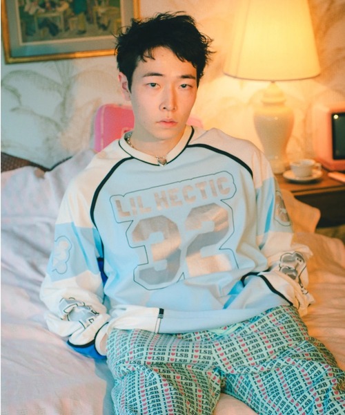 Little sunny bite（リトルサニーバイト）の「littlesunnybite/リトルサニーバイト/numbering long tee（Tシャツ/カットソー・レディース・ブラック/ホワイト/ピンク・M/S）」の4枚目の写真