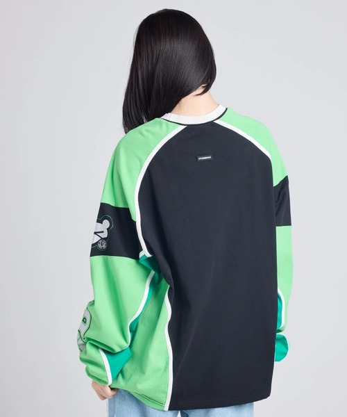 Little sunny bite（リトルサニーバイト）の「littlesunnybite/リトルサニーバイト/numbering long tee（Tシャツ/カットソー・レディース・ブラック/ホワイト/ピンク・M/S）」の11枚目の写真