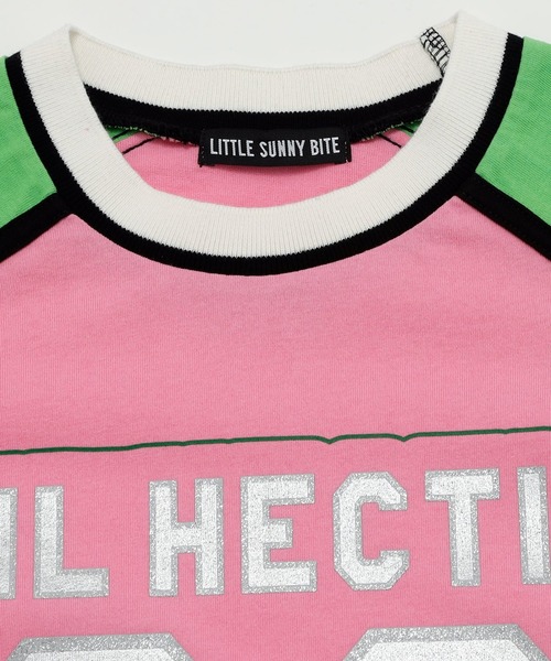 Little sunny bite（リトルサニーバイト）の「littlesunnybite/リトルサニーバイト/numbering long tee（Tシャツ/カットソー・レディース・ブラック/ホワイト/ピンク・M/S）」の15枚目の写真