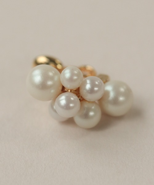 NOIR DE POUPEE（ノワールドプーペ）の「Bubbloop パールづくしイヤリング ノンホールピアス（イヤリング・レディース・ゴールド/シルバー・FREE）」の8枚目の写真