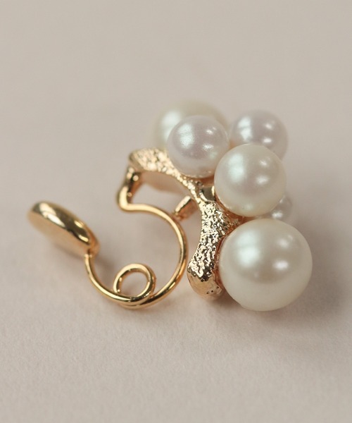 NOIR DE POUPEE（ノワールドプーペ）の「Bubbloop パールづくしイヤリング ノンホールピアス（イヤリング・レディース・ゴールド/シルバー・FREE）」の9枚目の写真