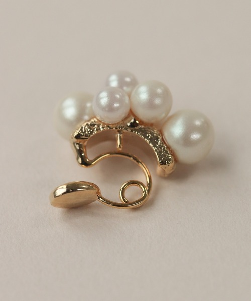 NOIR DE POUPEE（ノワールドプーペ）の「Bubbloop パールづくしイヤリング ノンホールピアス（イヤリング・レディース・ゴールド/シルバー・FREE）」の10枚目の写真