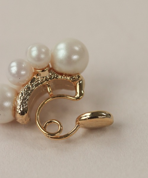 NOIR DE POUPEE（ノワールドプーペ）の「Bubbloop パールづくしイヤリング ノンホールピアス（イヤリング・レディース・ゴールド/シルバー・FREE）」の11枚目の写真