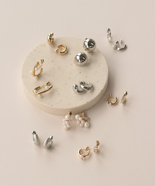 NOIR DE POUPEE（ノワールドプーペ）の「Bubbloop パールづくしイヤリング ノンホールピアス（イヤリング・レディース・ゴールド/シルバー・FREE）」の12枚目の写真