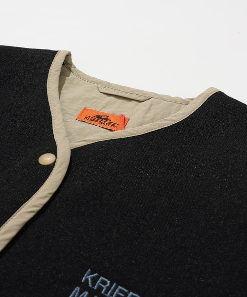 KRIFF MAYER Lady's Collection（クリフメイヤーレディースコレクション）の「ニットフリースカーデ（カーディガン/ボレロ・レディース・カラフル/チャコール/ネイビー/グレー/オリーブ/ブラック・MEDIUM/LARGE）」の15枚目の写真