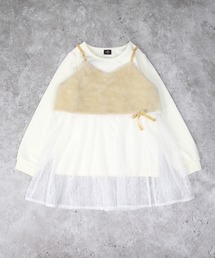 AIMABLE（エマーブル）の「チュールドッキングチュニック（チュニック・キッズ）」