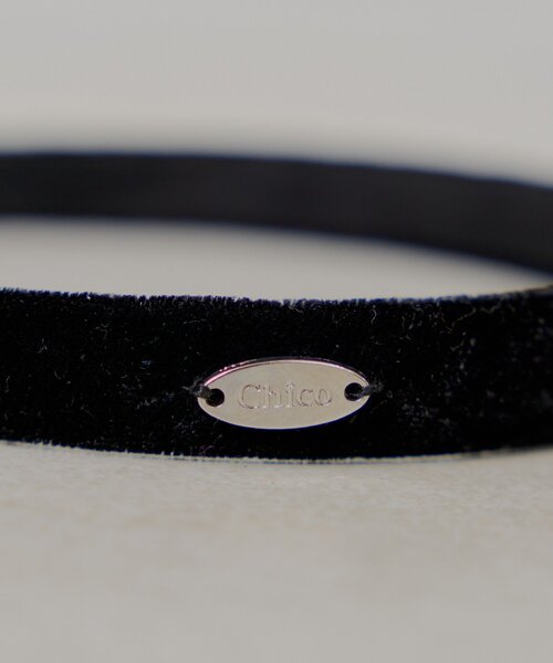 Chico（チコ）の「【ロゴプレート】パーツ付きベロアカチューシャ（カチューシャ・レディース・ブラウン/ブラック・FREE）」の6枚目の写真