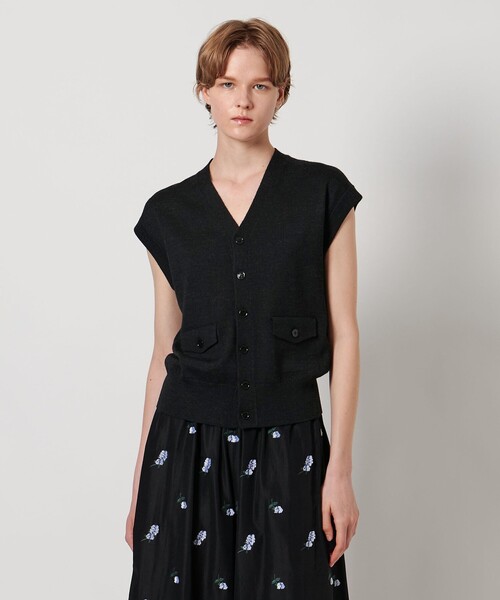 LOEFF＞フラップ Vネック ベスト（ベスト）｜LOEFF（ロエフ）の