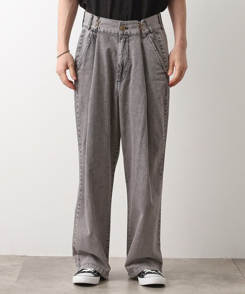 THE SHOP TK (ザ ショップ ティーケー )の「ツータックワイドデニムパンツ(その他パンツ・メンズ・ライトグレー/ブルー系その他・01/02/03)」の9枚目の写真