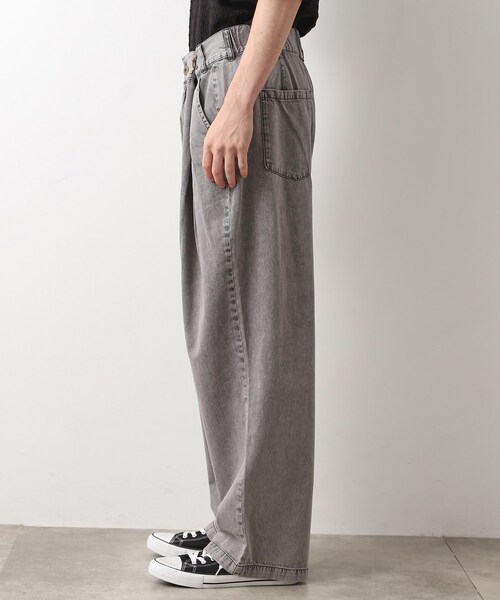 THE SHOP TK (ザ ショップ ティーケー )の「ツータックワイドデニムパンツ(その他パンツ・メンズ・ライトグレー/ブルー系その他・01/02/03)」の10枚目の写真