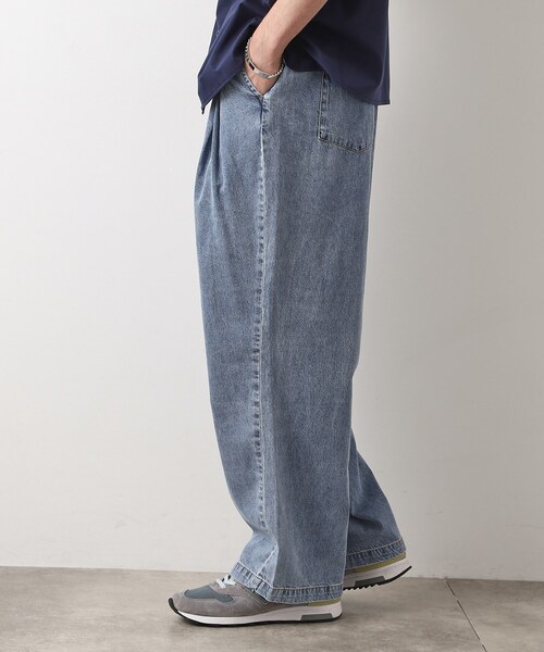 THE SHOP TK (ザ ショップ ティーケー )の「ツータックワイドデニムパンツ(その他パンツ・メンズ・ライトグレー/ブルー系その他・01/02/03)」の22枚目の写真
