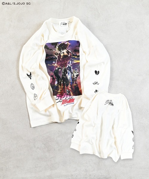 ジョジョの奇妙な冒険（ジョジョノキミョウナボウケン）の「【ジョジョの奇妙な冒険】別注L/S Tee（Tシャツ/カットソー・キッズ・パープル/ホワイト/ブラック・150/140/110/100/90/80/130/120）」の5枚目の写真