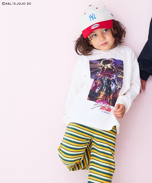 ジョジョの奇妙な冒険（ジョジョノキミョウナボウケン）の「【ジョジョの奇妙な冒険】別注L/S Tee（Tシャツ/カットソー・キッズ・パープル/ホワイト/ブラック・150/140/110/100/90/80/130/120）」の6枚目の写真