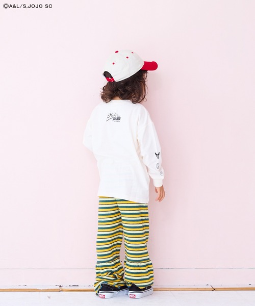 ジョジョの奇妙な冒険（ジョジョノキミョウナボウケン）の「【ジョジョの奇妙な冒険】別注L/S Tee（Tシャツ/カットソー・キッズ・パープル/ホワイト/ブラック・150/140/110/100/90/80/130/120）」の8枚目の写真