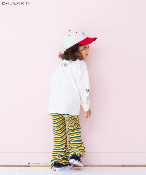 ジョジョの奇妙な冒険（ジョジョノキミョウナボウケン）の「【ジョジョの奇妙な冒険】別注L/S Tee（Tシャツ/カットソー・キッズ・パープル/ホワイト/ブラック・150/140/110/100/90/80/130/120）」の9枚目の写真