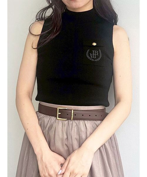 セール】ポケットディテールリブニットトップス（ニット/セーター