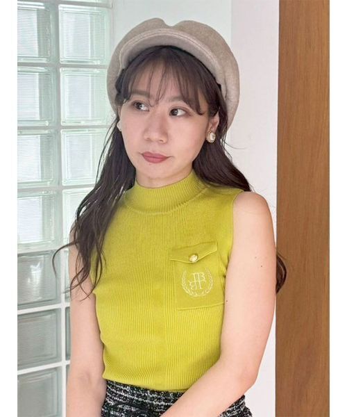 トップス Lily ポケットディテールリブニットトップス(ニット)｜トップス｜LILY BROWN