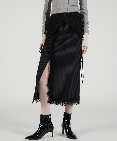 【PRADA】セミシアー ペンシル ミディ スカート☆SALE中 PRADA】セミシアー ペンシル スカート☆SALE中♪