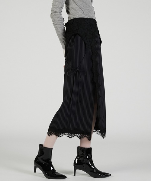 2025Autumn Pre-Order】2WAYレースミディスカート / 2-Way Lace