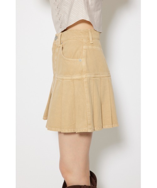 rienda（リエンダ）の「プリーツデニムスコートショートパンツ 秋服（スカート・レディース・ベージュ/ブルー・X-SMALL/SMALL/MEDIUM）」の17枚目の写真