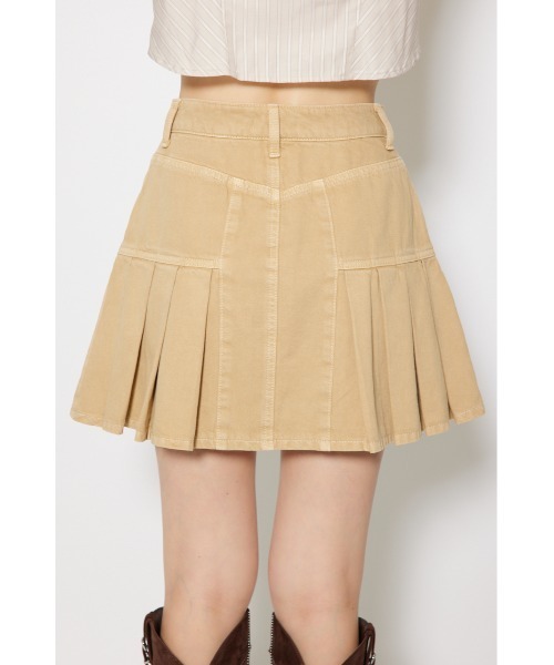 rienda（リエンダ）の「プリーツデニムスコートショートパンツ 秋服（スカート・レディース・ベージュ/ブルー・X-SMALL/SMALL/MEDIUM）」の18枚目の写真