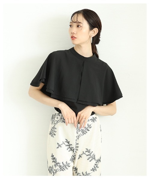 Sawa a la mode（サワアラモード）の「ケープブラウス（シャツ/ブラウス・レディース・ブラック/オフホワイト/オレンジ・FREE）」の18枚目の写真