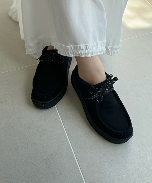 U.S. POLO ASSN.(ユーエスポロアッスン)の「【U.S. POLO ASSN】厚底 モカシン(スニーカー・レディース・ブラック/ベージュ・22.5/23/23.5/24/24.5)」の13枚目の写真