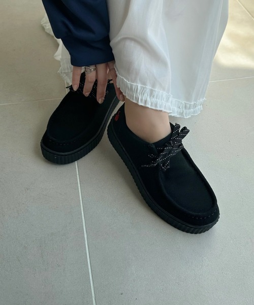 U.S. POLO ASSN.(ユーエスポロアッスン)の「【U.S. POLO ASSN】厚底 モカシン(スニーカー・レディース・ブラック/ベージュ・22.5/23/23.5/24/24.5)」の5枚目の写真