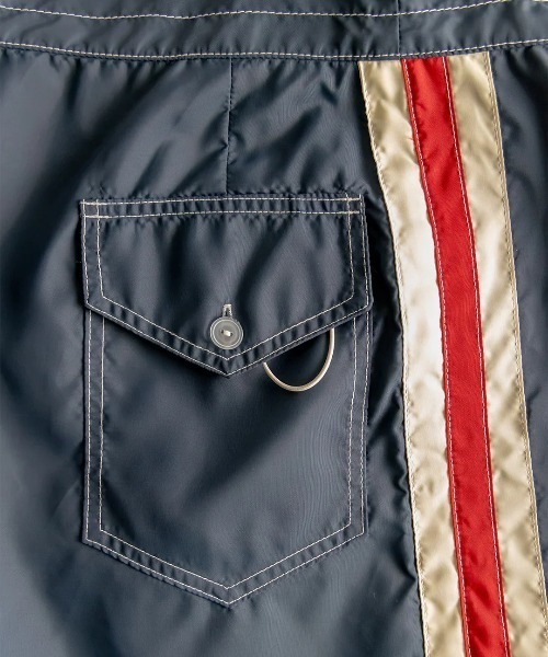 BIRDWELL(バードウェル)の「【BIRD WELL/バードウェル】300 Boardshorts 超強度 撥水性 速乾性 水着 ボードショーツ メガドット ライン(水着・メンズ・ネイビー/グリーン・30inch/32inch/28inch/34inch)」の13枚目の写真