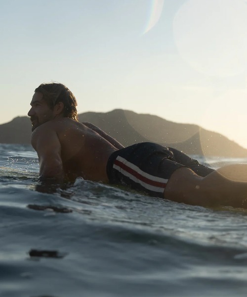 BIRDWELL(バードウェル)の「【BIRD WELL/バードウェル】300 Boardshorts 超強度 撥水性 速乾性 水着 ボードショーツ メガドット ライン(水着・メンズ・ネイビー/グリーン・30inch/32inch/28inch/34inch)」の3枚目の写真