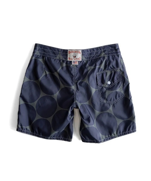 BIRDWELL(バードウェル)の「【BIRD WELL/バードウェル】300 Boardshorts 超強度 撥水性 速乾性 水着 ボードショーツ メガドット ライン(水着・メンズ・ネイビー/グリーン・30inch/32inch/28inch/34inch)」の7枚目の写真