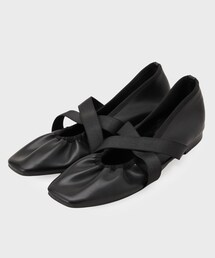 OPAQUE.CLIP | クロスゴムデザインバレエシューズ(その他シューズ)