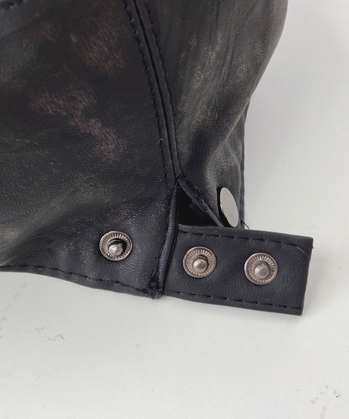 AS KNOW AS plus(アズノゥアズプラス)の「ビンテージレザー風ハンチング(ハンチング/ベレー帽・レディース・ブラック/ブラウン・FREE)」の8枚目の写真