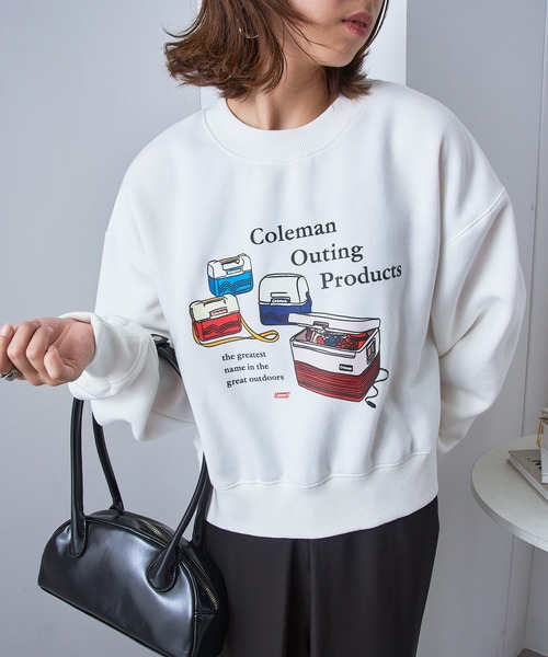 COLEMAN(コールマン)の「【Coleman】great outdoors ヴィンテージクーラーバックフリーススウェット アウトドア・キャンプ・ヘビーデューティー(スウェット・レディース・ブラウン/ホワイト/ネイビー/ブラック・S/L/M)」の7枚目の写真