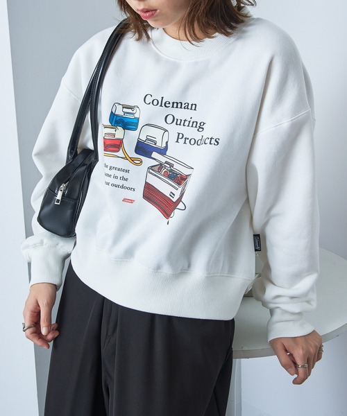 COLEMAN(コールマン)の「【Coleman】great outdoors ヴィンテージクーラーバックフリーススウェット アウトドア・キャンプ・ヘビーデューティー(スウェット・レディース・ブラウン/ホワイト/ネイビー/ブラック・S/L/M)」の11枚目の写真