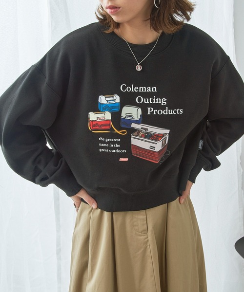COLEMAN(コールマン)の「【Coleman】great outdoors ヴィンテージクーラーバックフリーススウェット アウトドア・キャンプ・ヘビーデューティー(スウェット・レディース・ブラウン/ホワイト/ネイビー/ブラック・S/L/M)」の13枚目の写真